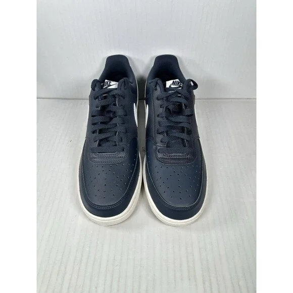 Nike Court Vision Lo Shoes Mens Size 9 Blue Obsidian White Sneakers FZ5547-400